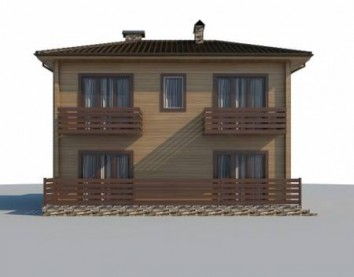 Проект деревянного дома 10-2015