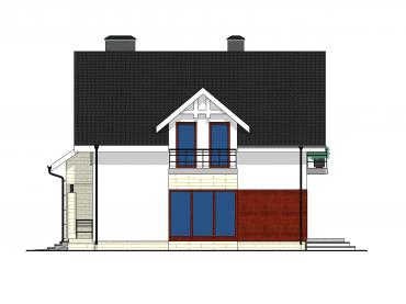 Проект дома из блоков 1-10