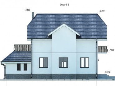 Проект дома из блоков 1-27