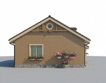 Проект дома из блоков 10-2054