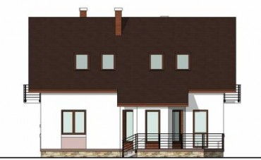 Проект дома из блоков 1208