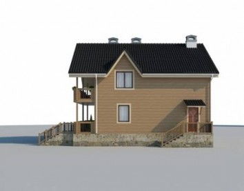 Проект деревянного дома 10-2126