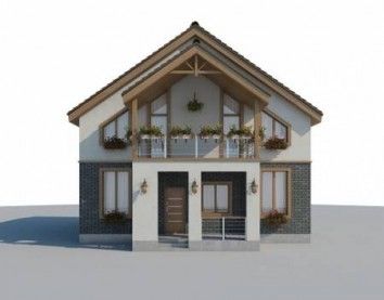 Проект дома из блоков 10-2032