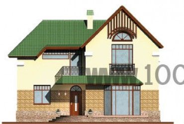 Проект дома из блоков 1114