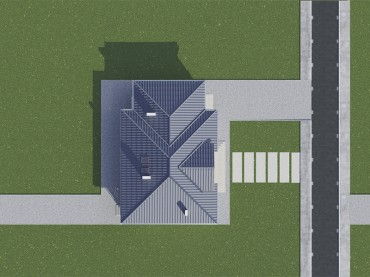 Проект дома из блоков м17