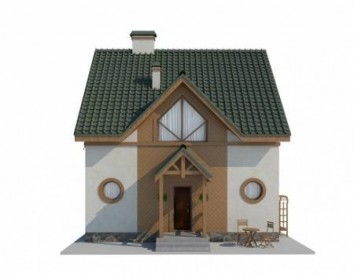 Проект дома из блоков 10-2046