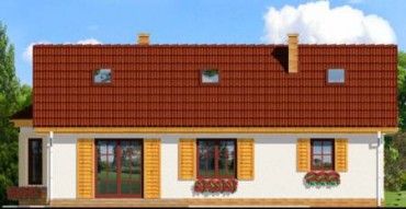 Проект дома из блоков 1582