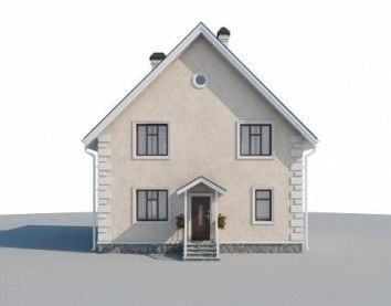 Проект дома из блоков 10-2207