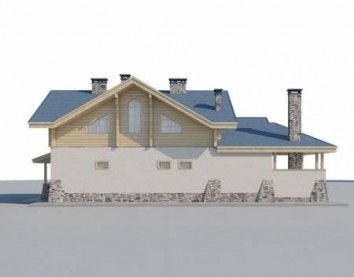 Проект дома из блоков 10-2093