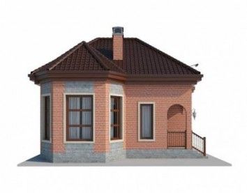 Проект дома из блоков 10-2135