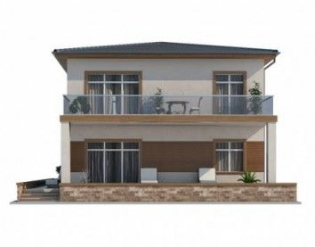 Проект дома из блоков 10-2027