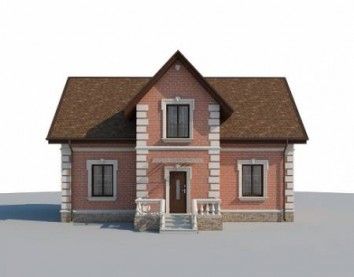 Проект дома из блоков 10-2196