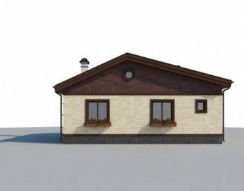 Проект дома из блоков 10-2202