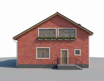 Проект дома из блоков 10-2155