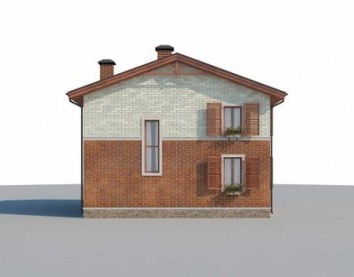 Проект дома из блоков 10-2253