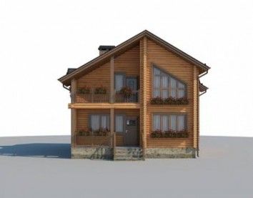 Проект деревянного дома 10-2193