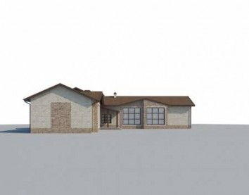 Проект дома из блоков 10-2251