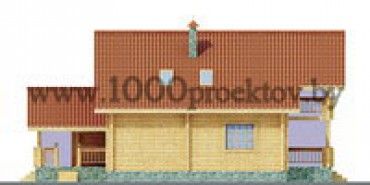 Проект деревянного дома 1057