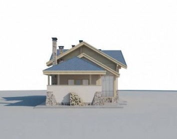Проект дома из блоков 10-2093