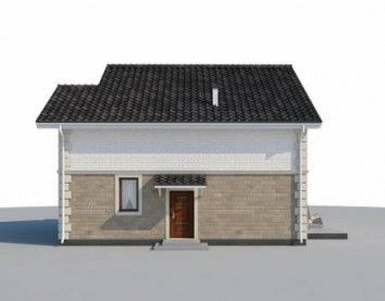 Проект дома из блоков 10-2077