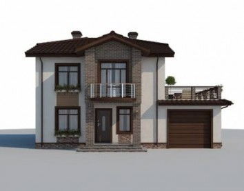 Проект дома из блоков м41