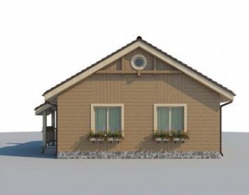 Проект дома из блоков 10-2054