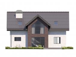 Проект дома из блоков м12