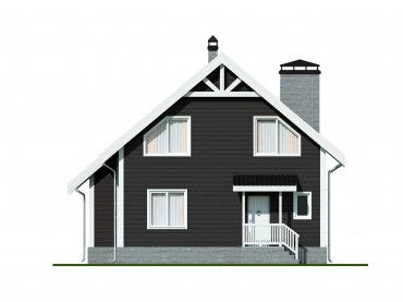 Проект каркасного дома 2-8