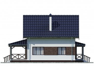 Проект дома из блоков м8