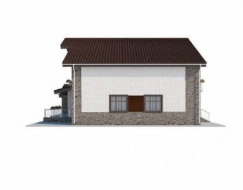 Проект дома из блоков 10-2128