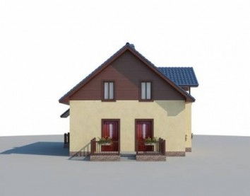 Проект дома из блоков 10-980