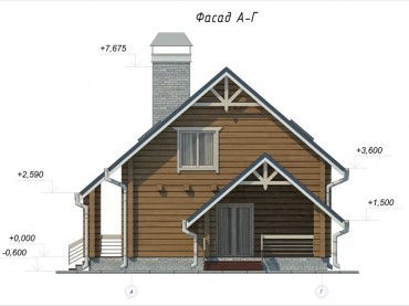 Проект деревянного дома 3-13