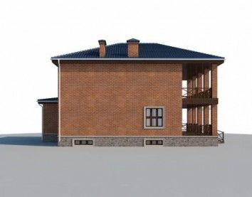 Проект дома из блоков 10-2165