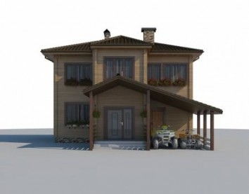 Проект деревянного дома 10-2015