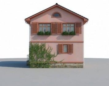 Проект дома из блоков 10-2125