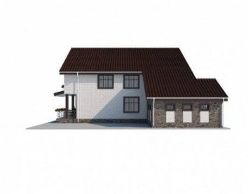 Проект дома из блоков 10-2128