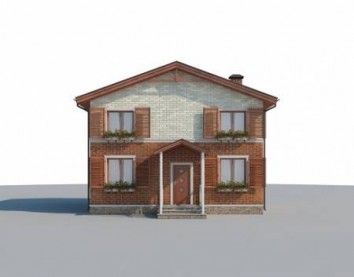 Проект дома из блоков 10-2253