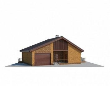 Проект дома из блоков 10-2145