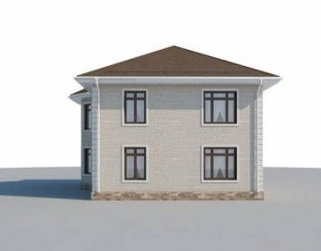 Проект дома из блоков 10-2255