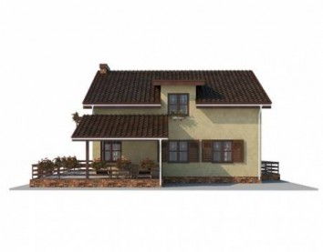 Проект дома из блоков 10-2087-2