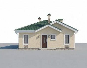 Проект дома из блоков 10-2236