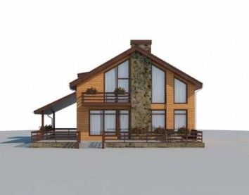 Проект деревянного дома 10-2087