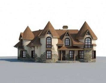 Проект дома из блоков 10-2219