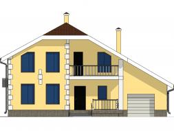 Проект дома из блоков 1-48