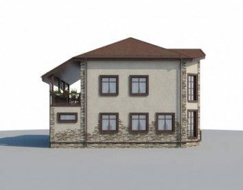 Проект дома из блоков 10-2248