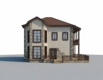 Проект дома из блоков 10-2248