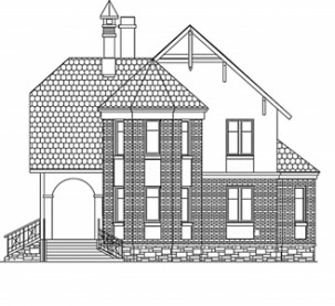Проект дома из блоков 1548