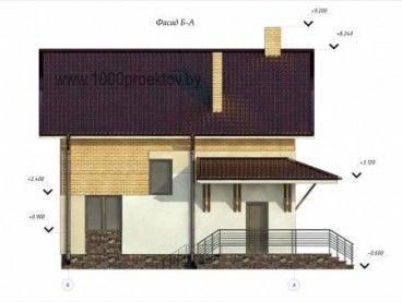 Проект дома из блоков 1-62