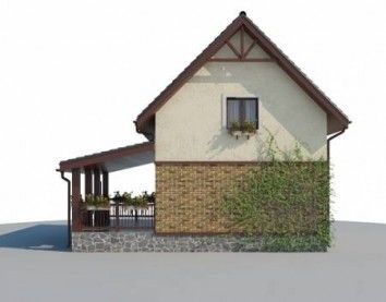Проект дома из блоков 10-2158