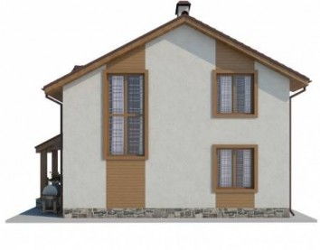 Проект дома из блоков 10-2048